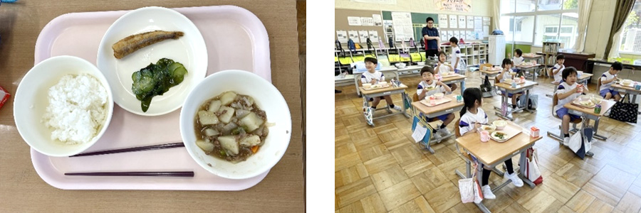 加賀市内全小中学校の給食に食材利用